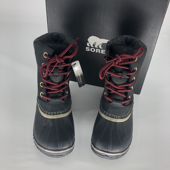 SOREL NWT SLIMPACK LACE II BOOTS BLACK KETTLE - Picture 3 of 10